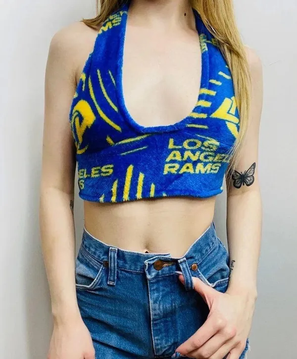 LA Rams Halter Top Blue - Image 2