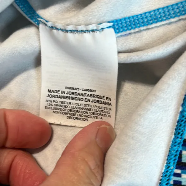 Nike Pro Dri Fit Pullover Blue Print Athletic Top Womens Performance - Image 14