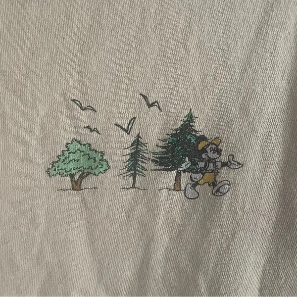 Disney Urban Outfitters Mickey Great Outdoors Vintage Wash Tee Size Medium - Image 3