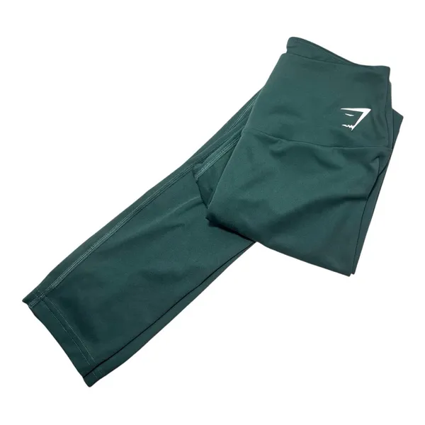 GYMSHARK Green Training Leggings High Rise - Image 2