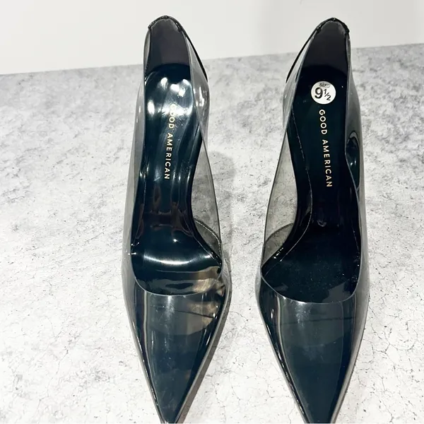 NEW Good American cinderella Pump In Light Smoke Size 9.5 - Image 3