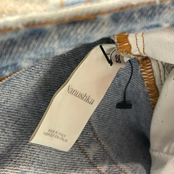 Nanushka Kemia Straight-Leg Jeans Eco Light Wash - Image 4