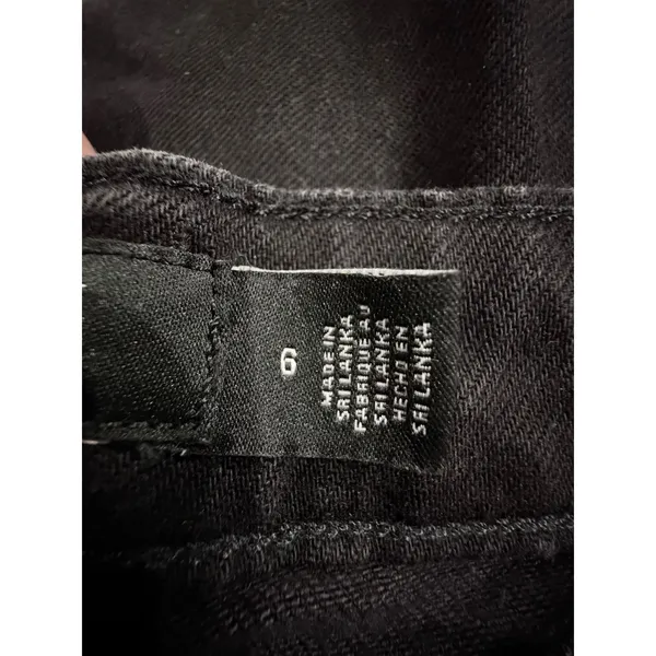 Lauren Ralph Lauren Belting High Rise Boot Cut Jeans Black Size 6 Equestrian - Image 9