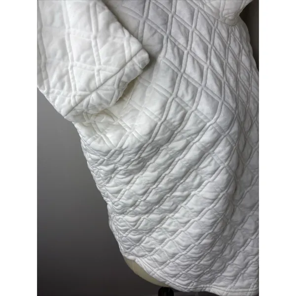 Tuckernuck Quilted Ally Swing White Sweatshirt Size M/L - Image 6