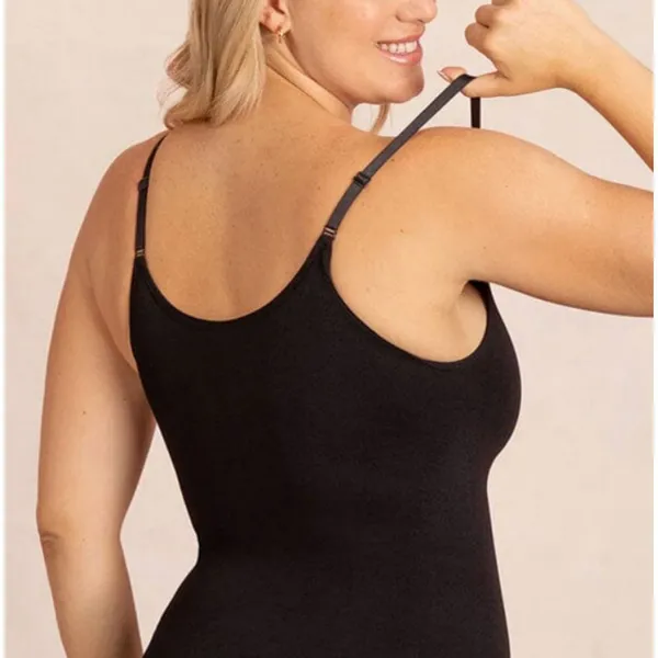 Empetua Scoop Neck Cami Women 2XL Black Seamless Compression Shapewear - Image 2