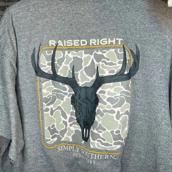 Simply Southern | gray short sleeve shirt hunting - Image 8