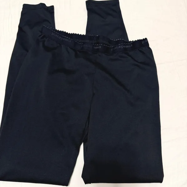 Patagonia Performance Baselayer Capilene Pants Womens Small Black‎ Leggings - Image 3