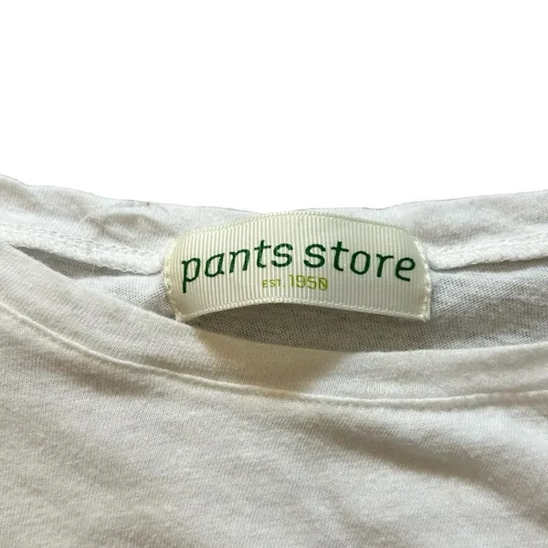 The Pants Store White Short Sleeve Drawstring Crop Top with Bows - Image 2