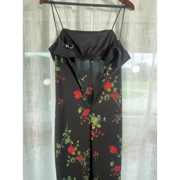 Arianna Rachel Kaye Ladies 8 Petite Long Black‎ Floral Maxi Evening Gown Elegant - Image 8