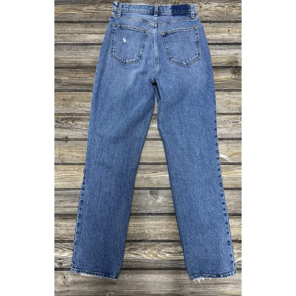 Abercrombie Jeans Women's Ultra SZ 28/6L High Rise Baggy 90s Straight Leg Jeans - Image 2