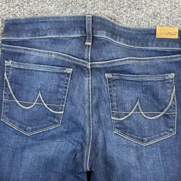 Ariat Jeans Womens 27R Blue Flare Perfect Rise Stretch Denim Dark Wash - Image 4