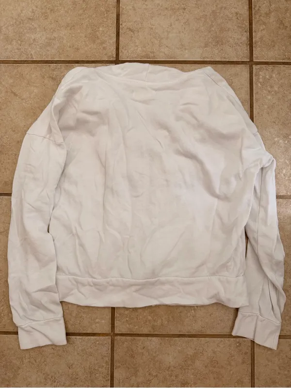 Hollister California White Zip-Up Hoodie - Image 4