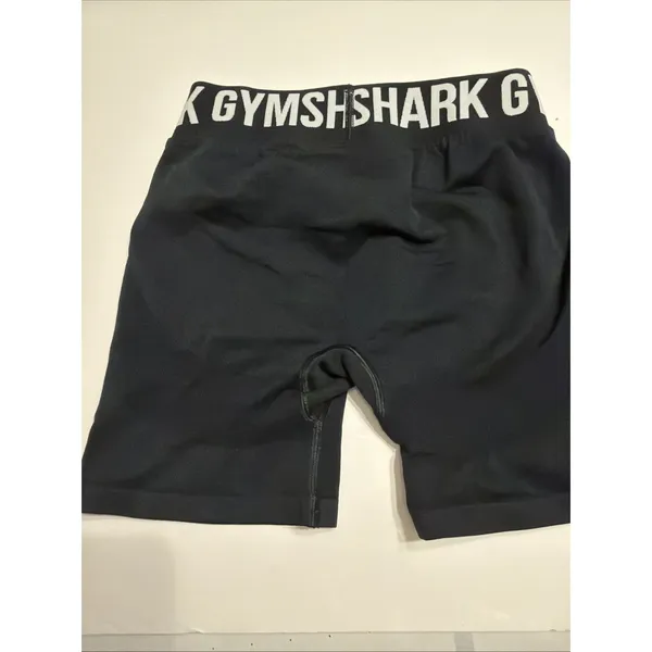 Gymshark Fit Seamless Black Shorts Women's S Logo Non Slip Waist Stretch Lift - Image 3