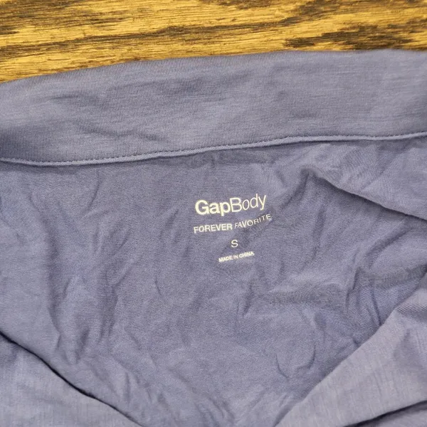 Gap Body Womens Notched-Collar Short Pajama Shirt G1294XCVMA Navy Blue S - Image 4