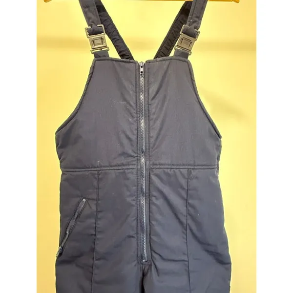 FREE Brand Women’s Vintage Insulated Navy Ski Bib Pants FitsXS - Image 3
