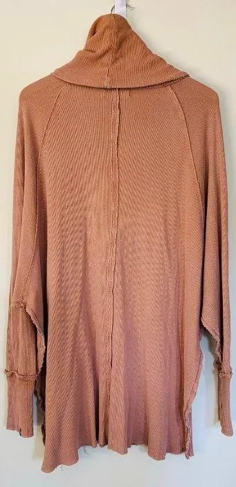 Free People We the Free Pullover Turtleneck Top in Terra Cotta size XS/S - Image 2