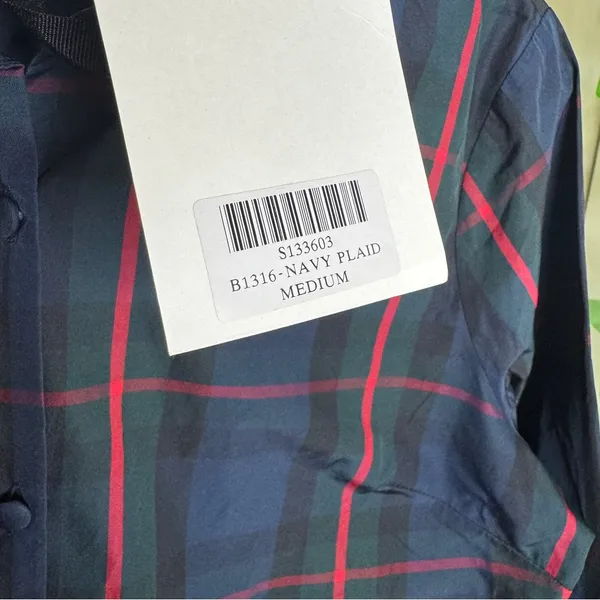 NWT Tuckernuck Pomander Place Fraser Plaid Ashlen Tartan Blouse size M Medium - Image 13