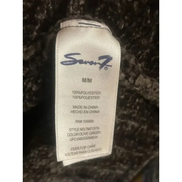 Seven7 Women’s Charcoal Chenille Knit Pullover Sweater Size Medium (5874) - Image 4
