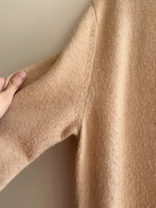 Banana Republic Long Lightweight Open Cardigan, Tan, Size Medium - Image 5