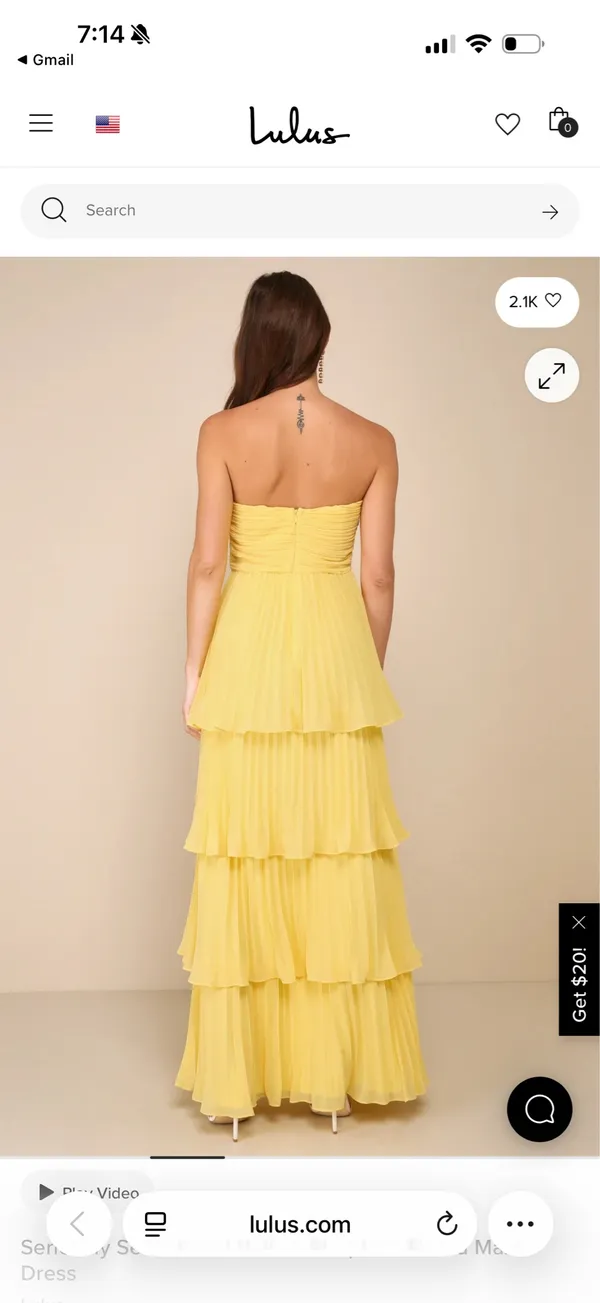Lulus Strapless Maxi Dress - Image 2