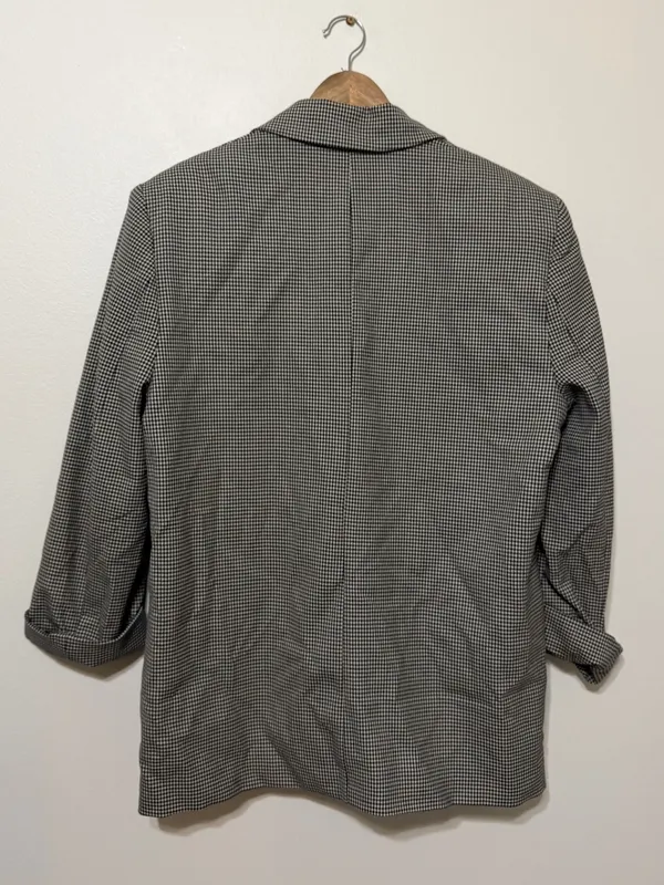 ZARA Houndstooth Blazer Size Medium Blogger Fav Women’s Double Breasted - Image 6