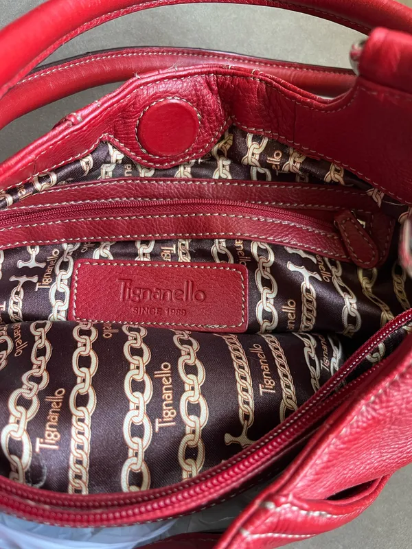 Tignanella Pebbled Leather Handbag - Image 2