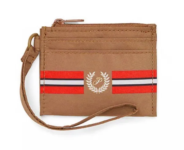 🤎Victoria’s Secret PINK Cardholder Zip Wristlet Strap Keychain / Carmel - Image 2