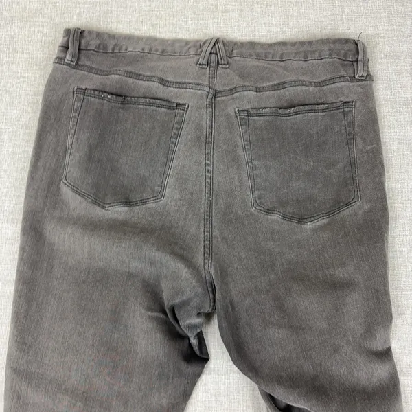 Good American Good Waist Jeans Womens 16 Gray Charcoal High Rise Skinny Stretch‎ - Image 11