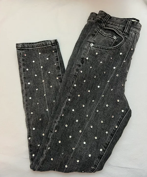 Anthropologie Pilcro Ultra High Rise Slim Beaded Jeans - Image 6