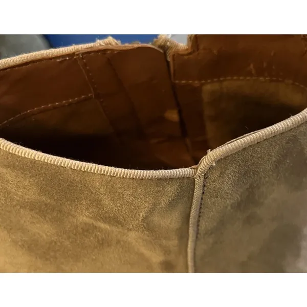 Sam‎ Edelman Womens Petty Putty Beige Suede Leather Zip Ankle Bootie sz 8.5 READ - Image 9