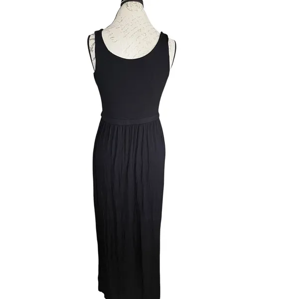 J.Crew Maxi Dress Black Small Sleeveless Tank - Image 3