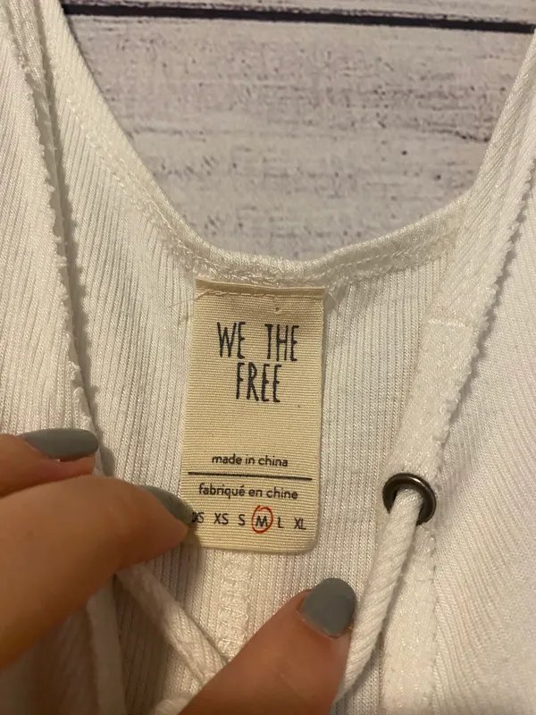 We The Free Free People Flowy White Tank - Image 2