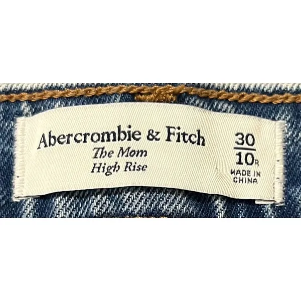 Abercrombie & Fitch Mom Jeans High Rise Distressed Denim‎ Size 30 - Image 6