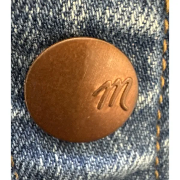 Y2K STYLE NWOT Madewell Pieced Jean Skirt‎ / 28 / SERGE WASH G5929 OLDSTOCK - Image 6