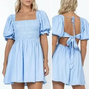 Princess Polly Mini Blue Dress - Image 3