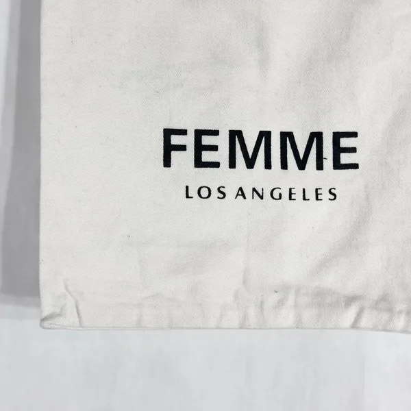 Authentic Femme Los Angeles Dust Bag Drawstring‎ White 12x11 Solid 442 - Image 2