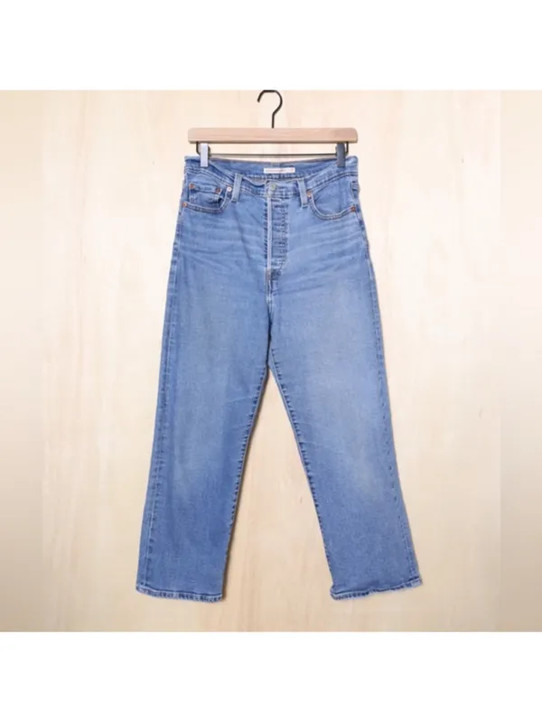 Levi's Women's Ribcage Straight Ankle Jeans - Summer Slide 29 - Image 5