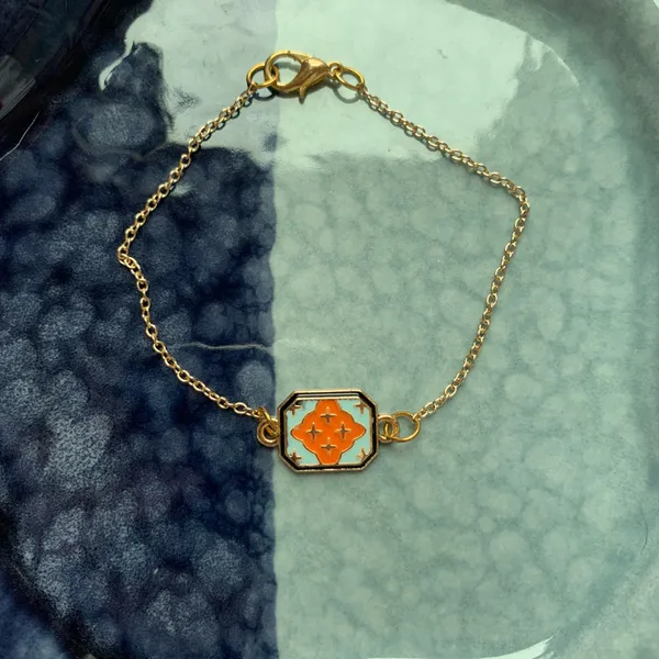 Handmade Dainty Gold Bracelet - Image 2