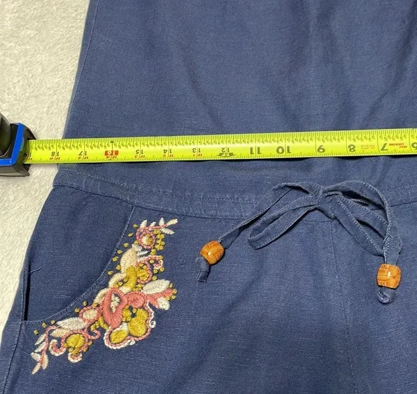 Miss Me• Blue  Embroidered Romper - Image 9