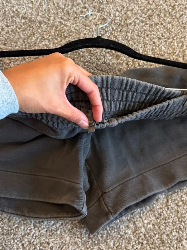 aerie Olive Gray Athletic Lounge Shorts - Image 2