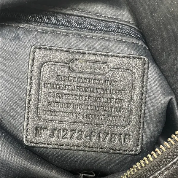 Y2K Authentic Coach Black Leather Chelsea Hobo Shoulder Bag Classic Chic - Image 7