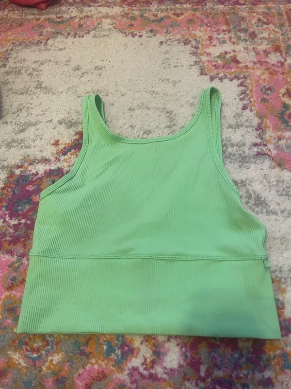 Lululemon Power Pivot Tank Scream Green - Image 3