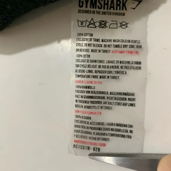 Gymshark Womens Pullover Cropped Sweatshirt Hoodie Black Size small - Image 9