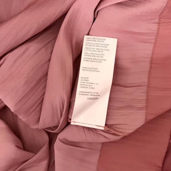 ANTHROPOLOGIE Somerset Satin Maxi Dress Rose Pink Mauve X-Small Petite XSP - Image 13