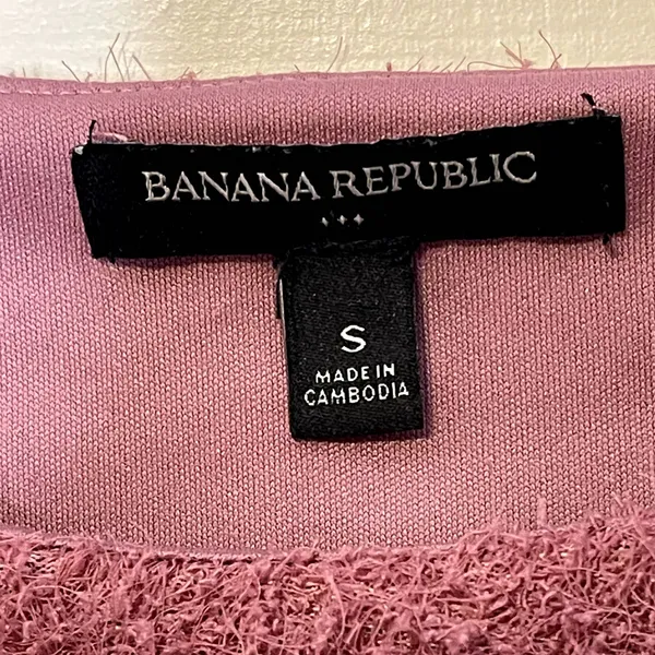 Banana Republic Women Small Fuzzy Knit Tank Sweater‎ Vest Crop Sleeveless Top - Image 6