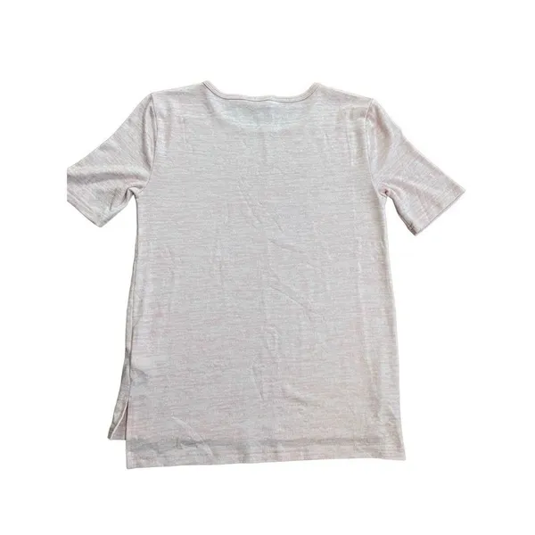 Banana Republic luxespun light Heathered‎ pink top sz XS - Image 2