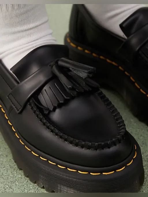 Dr. Martens Black Platform Tassel Loafers NWOT Unisex - Image 6