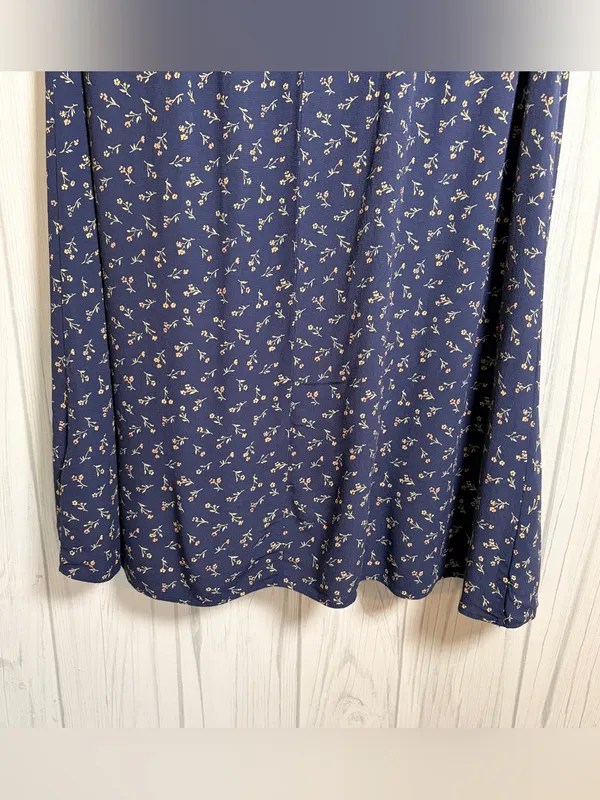 MADEWELL Ruffle Wrap Midi Skirt in Spring Fling, 10, Feminine Floral Cottagecore - Image 11