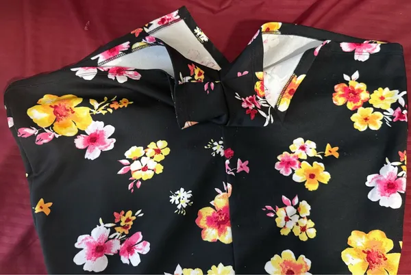 Almost Famous Mini Dress Flowers with Built-In Shorts XL - Image 4