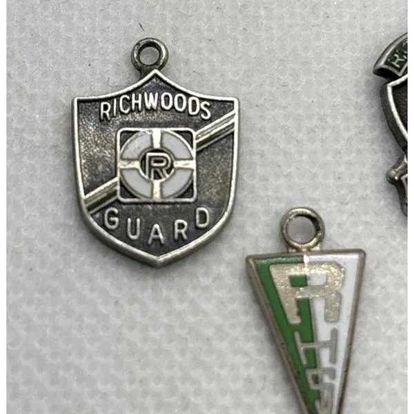Vintage‎ Richwoods High SchooI Illinois Lot 3 Charm Pendant Sterling 925 Silver - Image 4